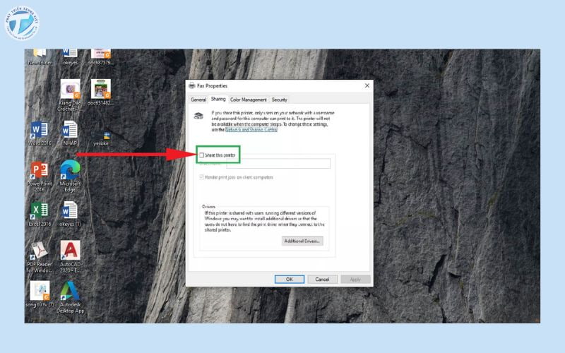 Kết nối máy tính với máy in qua mạng LAN trên Windows bước 6